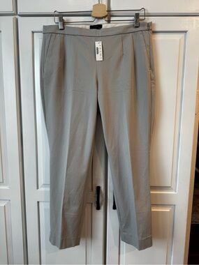 J. Crew Martie pants in Bi‎ Stretch Cotton. size 12 Cloud Gray